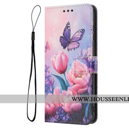 Housse Sony Xperia 1 VII Motif Floral et Papillon