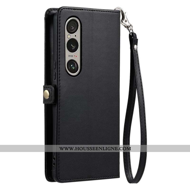 Housse Sony Xperia 1 VII Pochette et Lanière