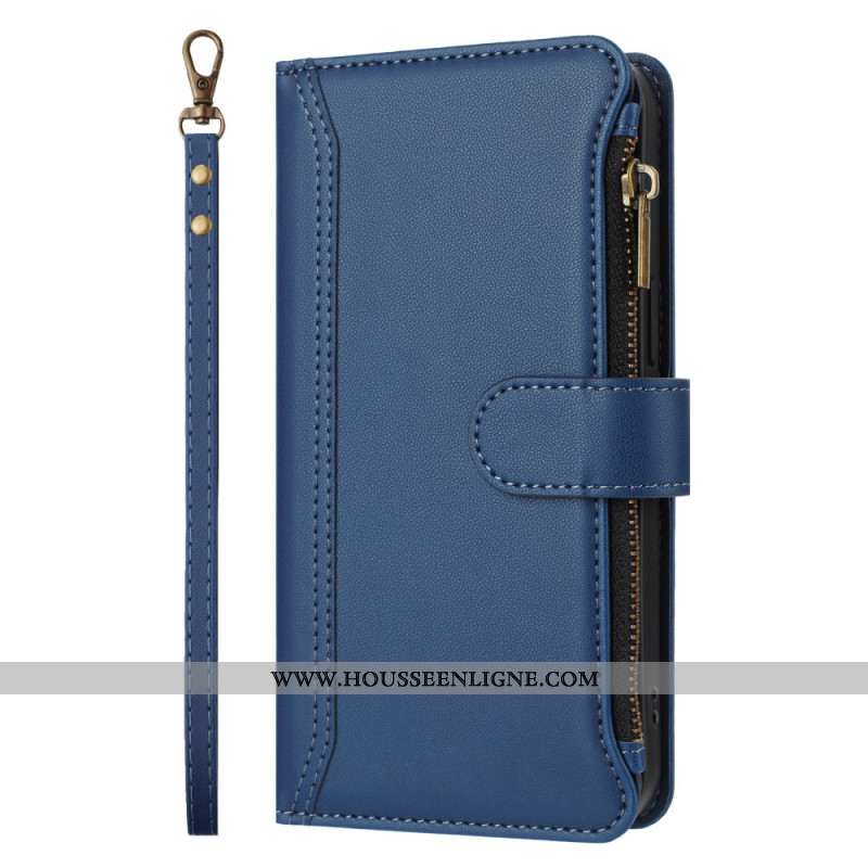 Housse Sony Xperia 1 VII Portefeuille 9 Porte-Cartes et Lanière