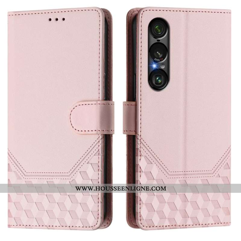 Housse Sony Xperia 1 VII Protection RFID Motif Nid d'Abeille