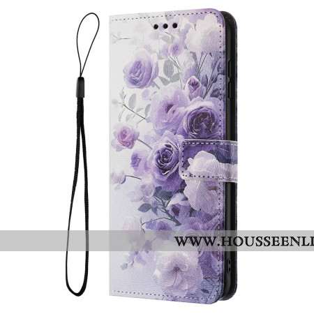 Housse Sony Xperia 1 VII Roses Violettes