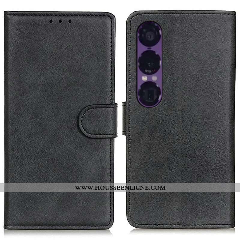 Housse Sony Xperia 1 VII Simili Cuir Mat