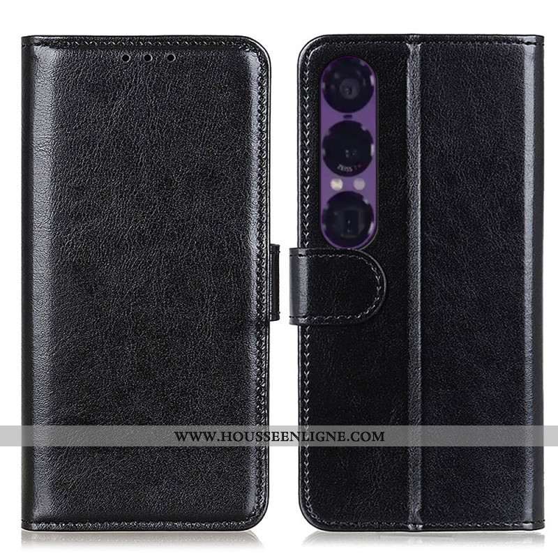 Housse Sony Xperia 1 VII Simili Cuir Verni