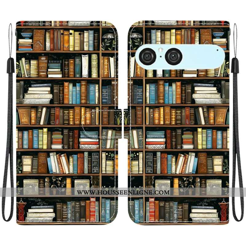 Housse Sony Xperia 10 VII Bibliothèque