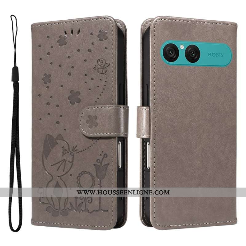 Housse Sony Xperia 10 VII Chat et Abeille