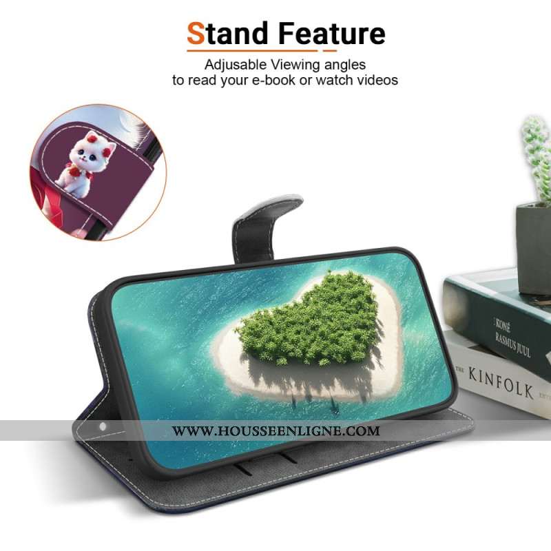 Housse Sony Xperia 10 VII Chat et Roses