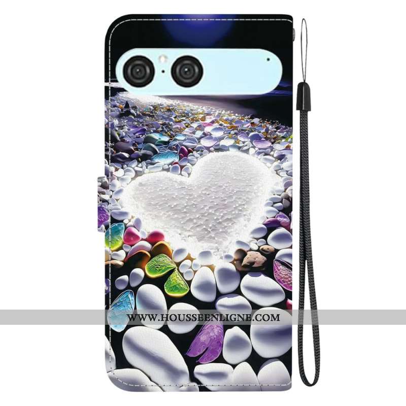 Housse Sony Xperia 10 VII Coeur Blanc