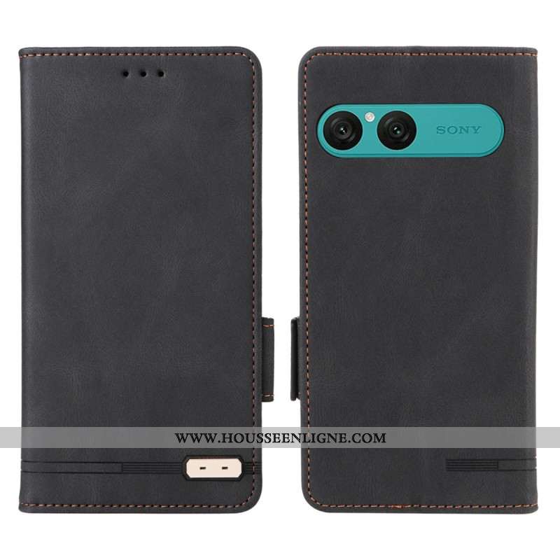 Housse Sony Xperia 10 VII Effet Daim Rétro