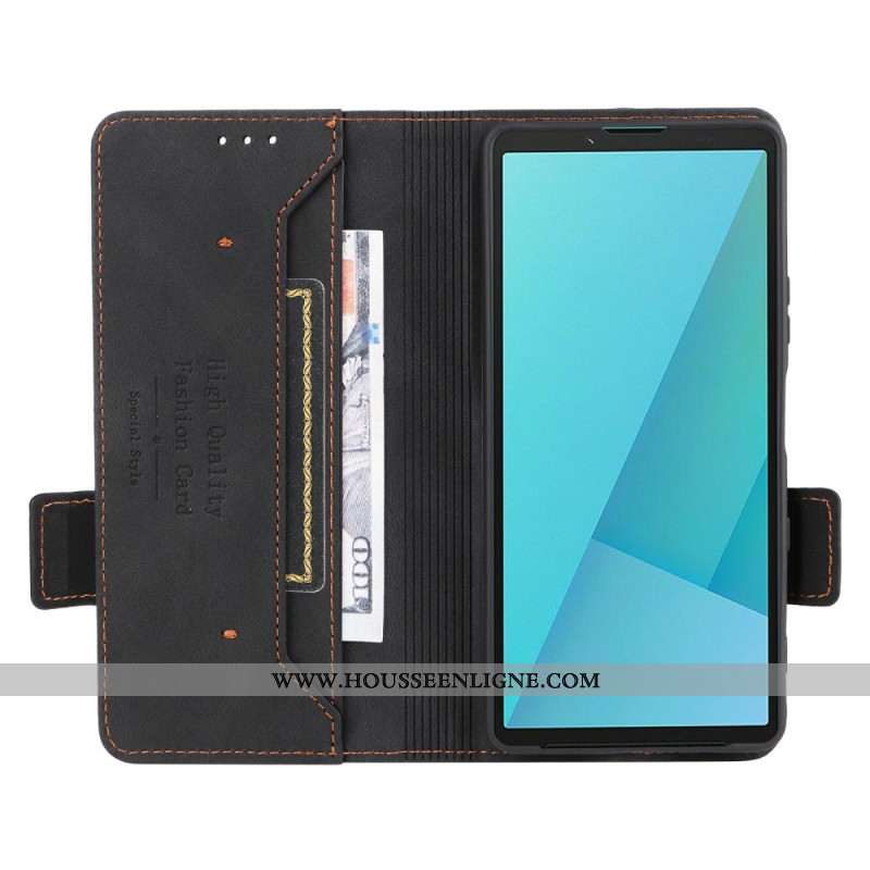 Housse Sony Xperia 10 VII Effet Daim Rétro