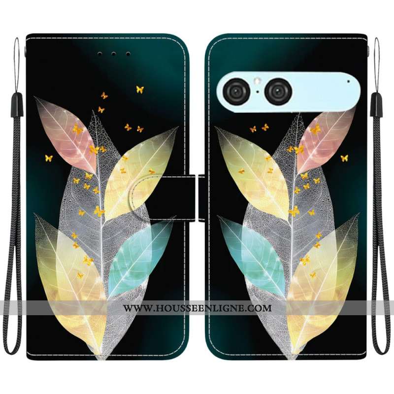 Housse Sony Xperia 10 VII Feuilles Colorées