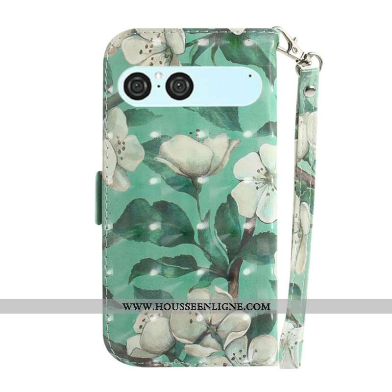 Housse Sony Xperia 10 VII Fleurs Aquarelle