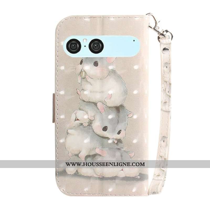 Housse Sony Xperia 10 VII Hamsters à Lanière