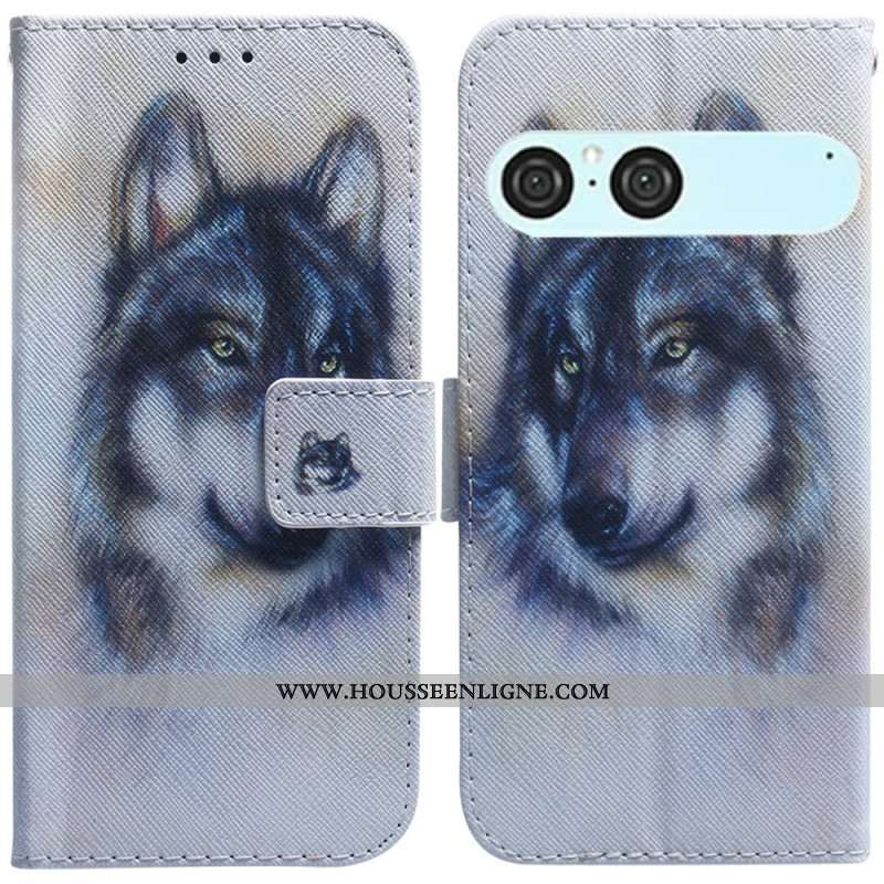 Housse Sony Xperia 10 VII Loup Aquarelle