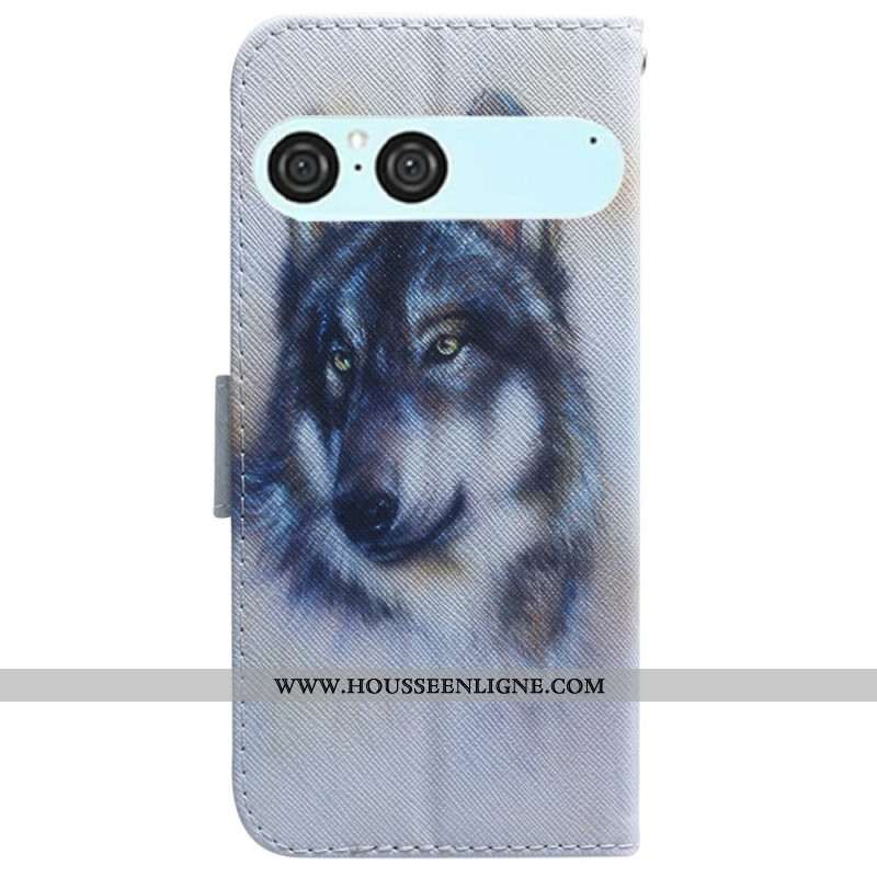 Housse Sony Xperia 10 VII Loup Aquarelle