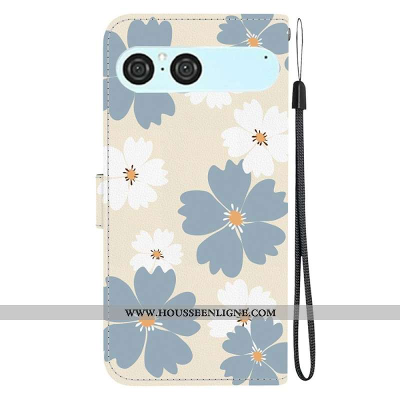 Housse Sony Xperia 10 VII Marguerite Bleues