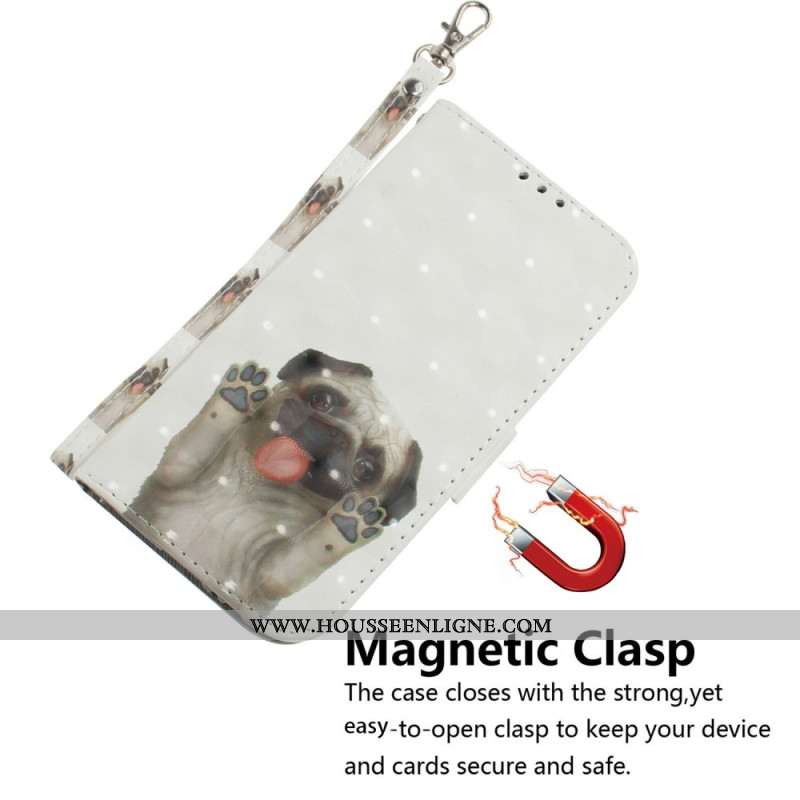 Housse Sony Xperia 10 VII Motif Carlin à Lanière