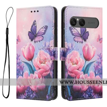 Housse Sony Xperia 10 VII Motif Floral Rose