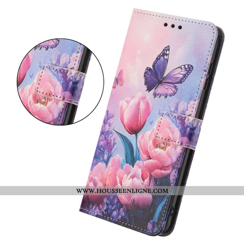 Housse Sony Xperia 10 VII Motif Floral Rose