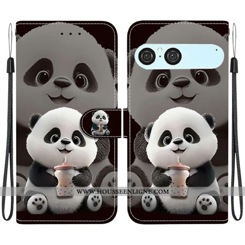 Housse Sony Xperia 10 VII Panda Biberon