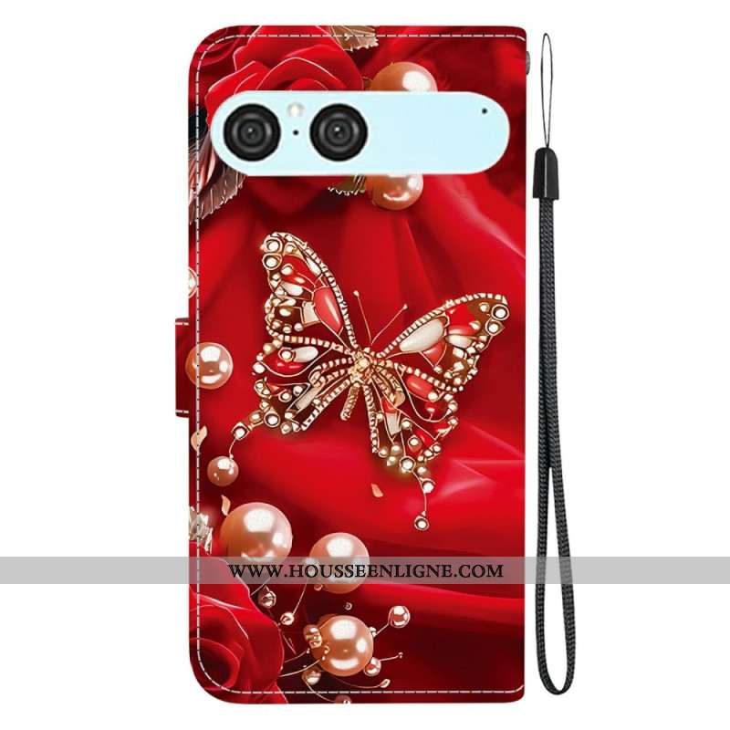 Housse Sony Xperia 10 VII Papillon et Perles