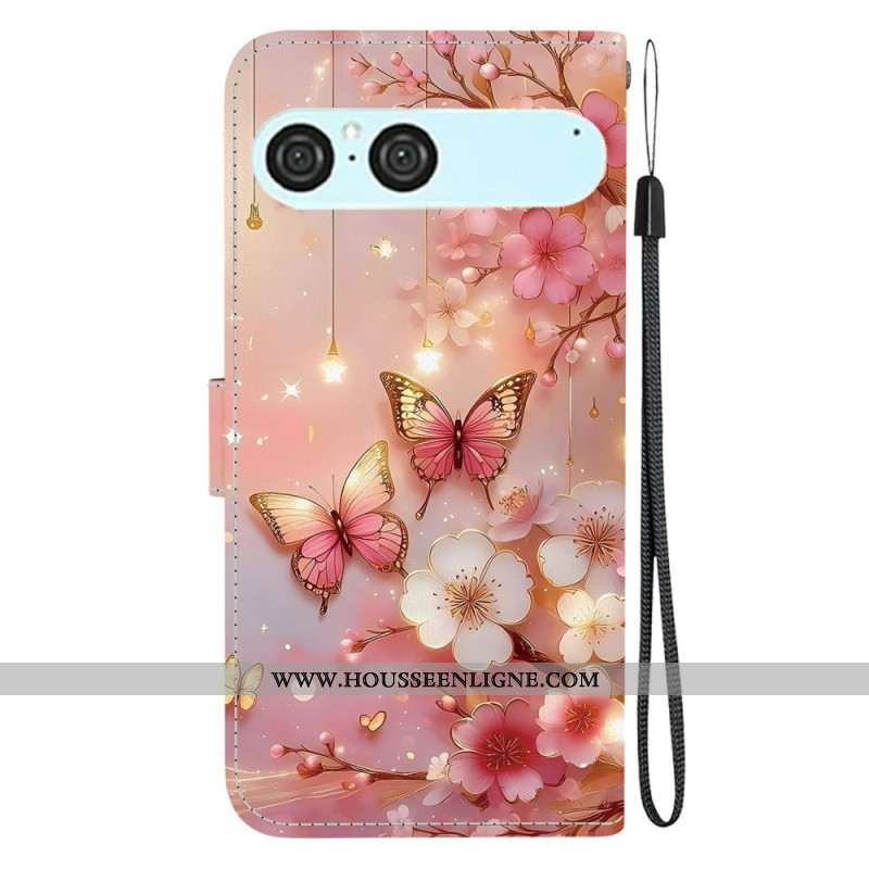 Housse Sony Xperia 10 VII Papillons Lanterne