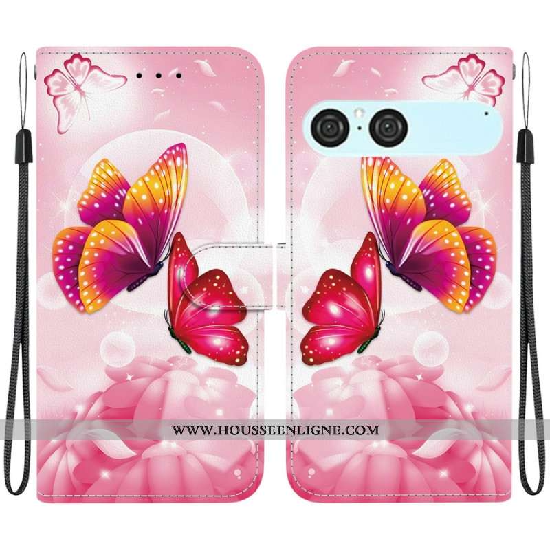 Housse Sony Xperia 10 VII Papillons Roses