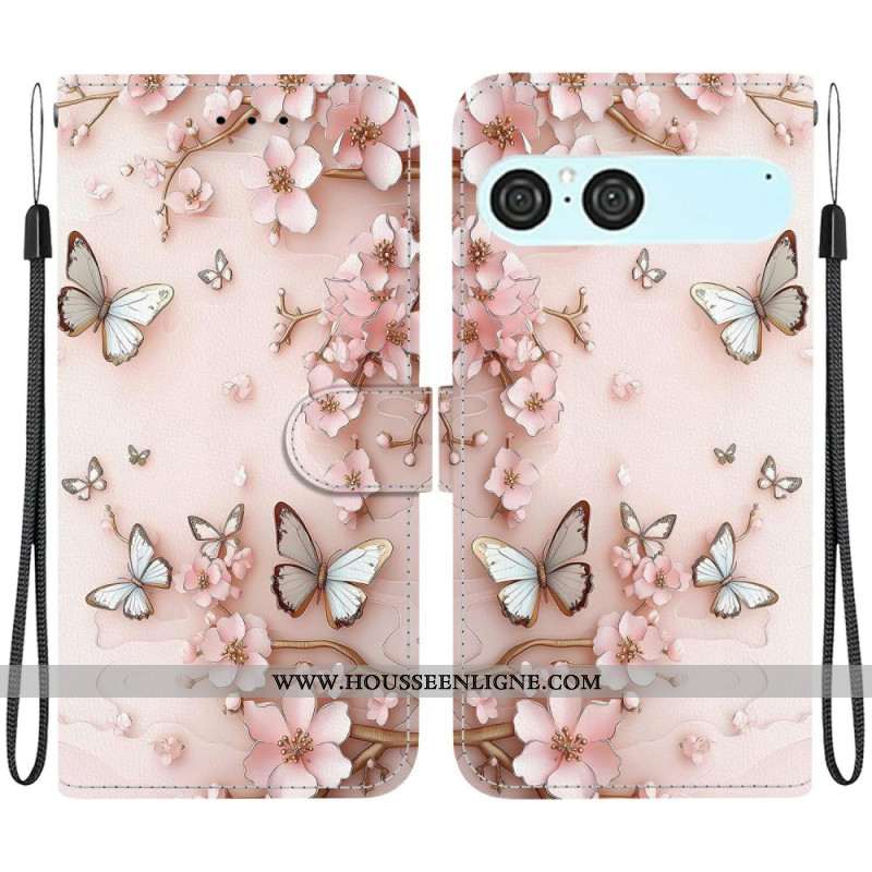 Housse Sony Xperia 10 VII Papillons Roses