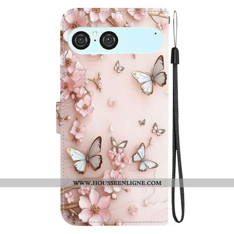Housse Sony Xperia 10 VII Papillons Roses