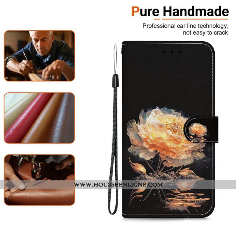 Housse Sony Xperia 10 VII Pivoine Orange