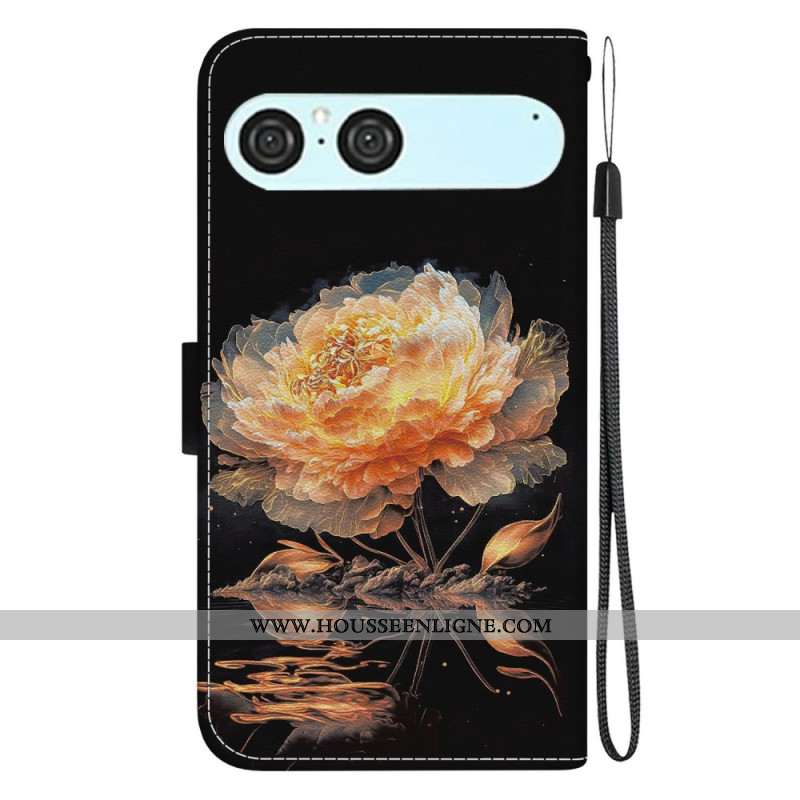 Housse Sony Xperia 10 VII Pivoine Orange