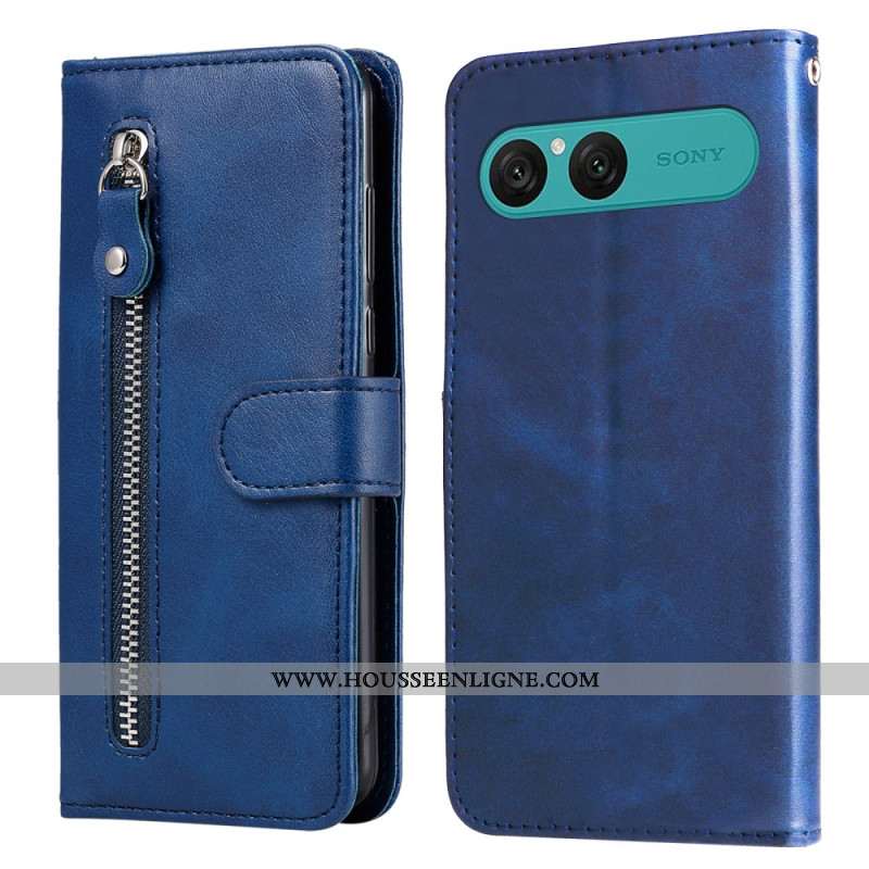 Housse Sony Xperia 10 VII Poche Zippée
