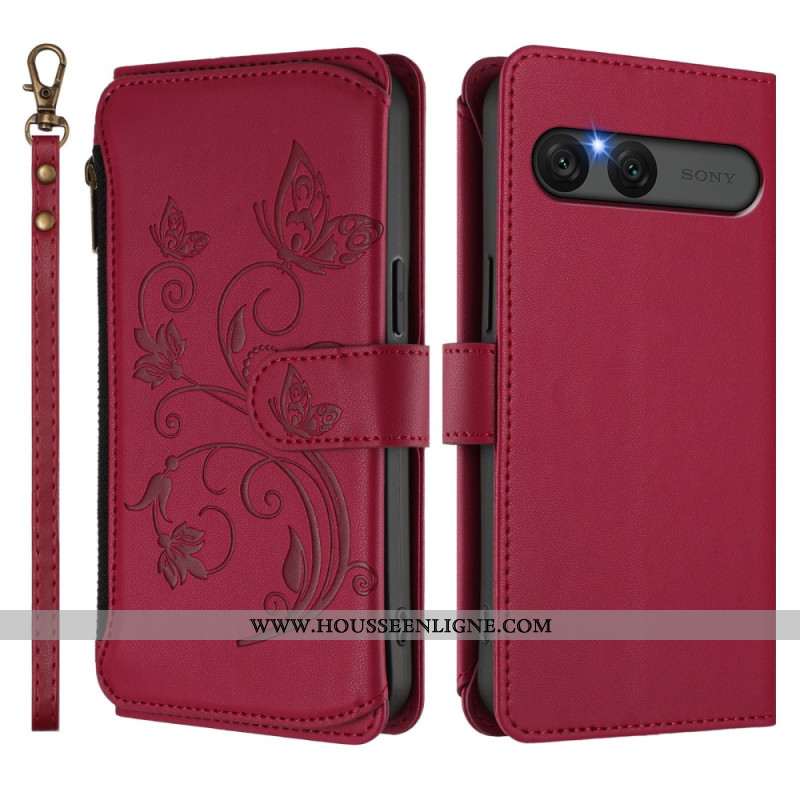 Housse Sony Xperia 10 VII Portefeuille RFID Floral