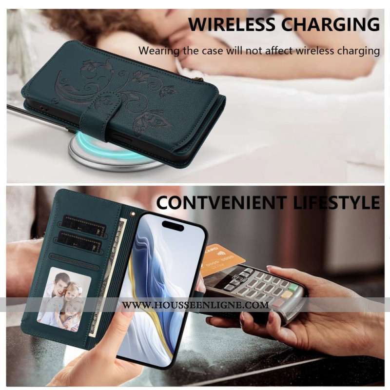 Housse Sony Xperia 10 VII Portefeuille RFID Floral