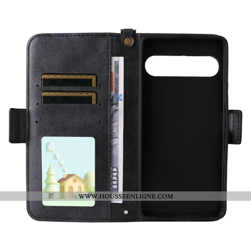 Housse Sony Xperia 10 VII Portefeuille avec Bandoulière