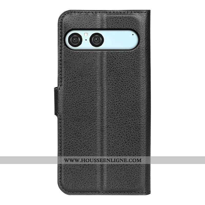 Housse Sony Xperia 10 VII Simili Cuir Litchi