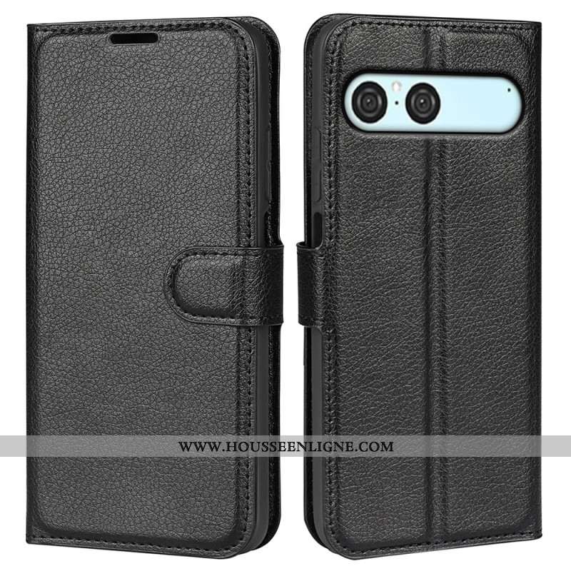 Housse Sony Xperia 10 VII Simili Cuir Litchi