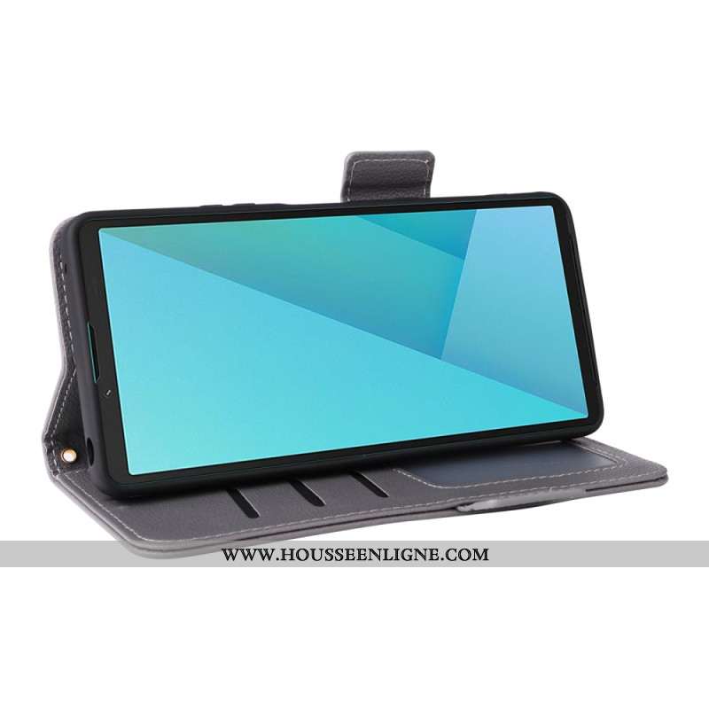 Housse Sony Xperia 10 VII Simili Cuir à Lanière