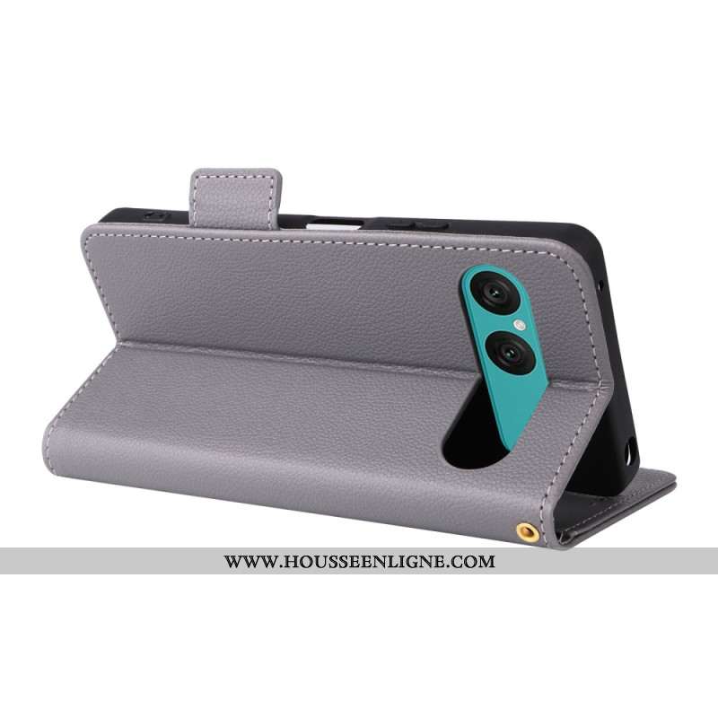 Housse Sony Xperia 10 VII Simili Cuir à Lanière