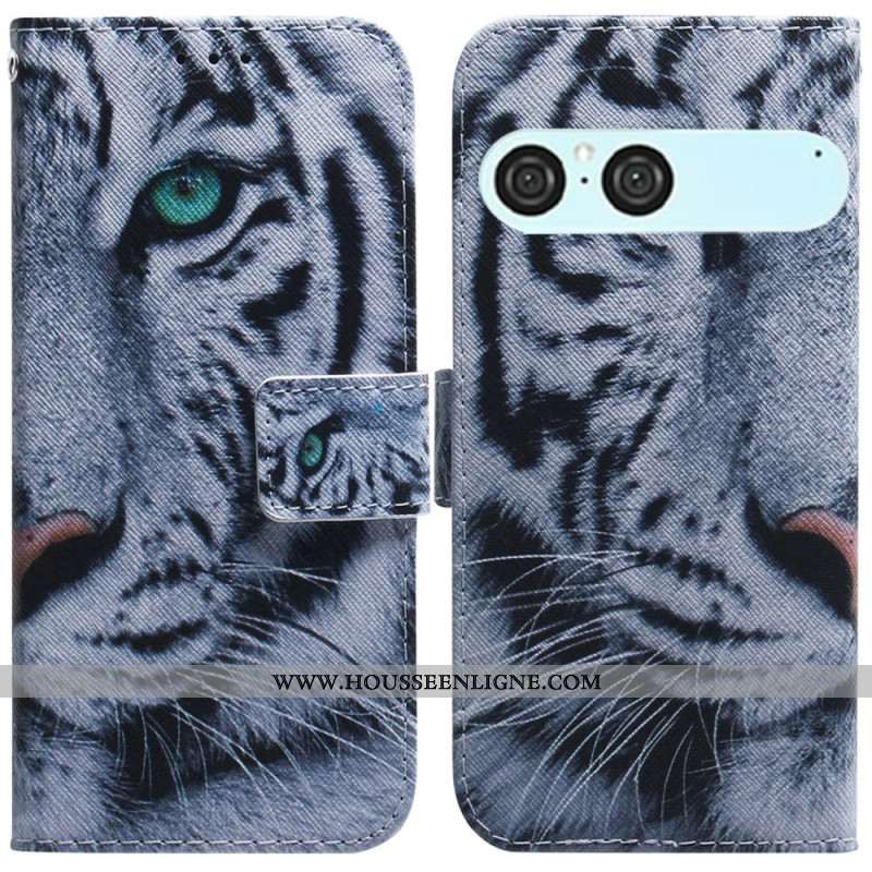 Housse Sony Xperia 10 VII Tigre Blanc