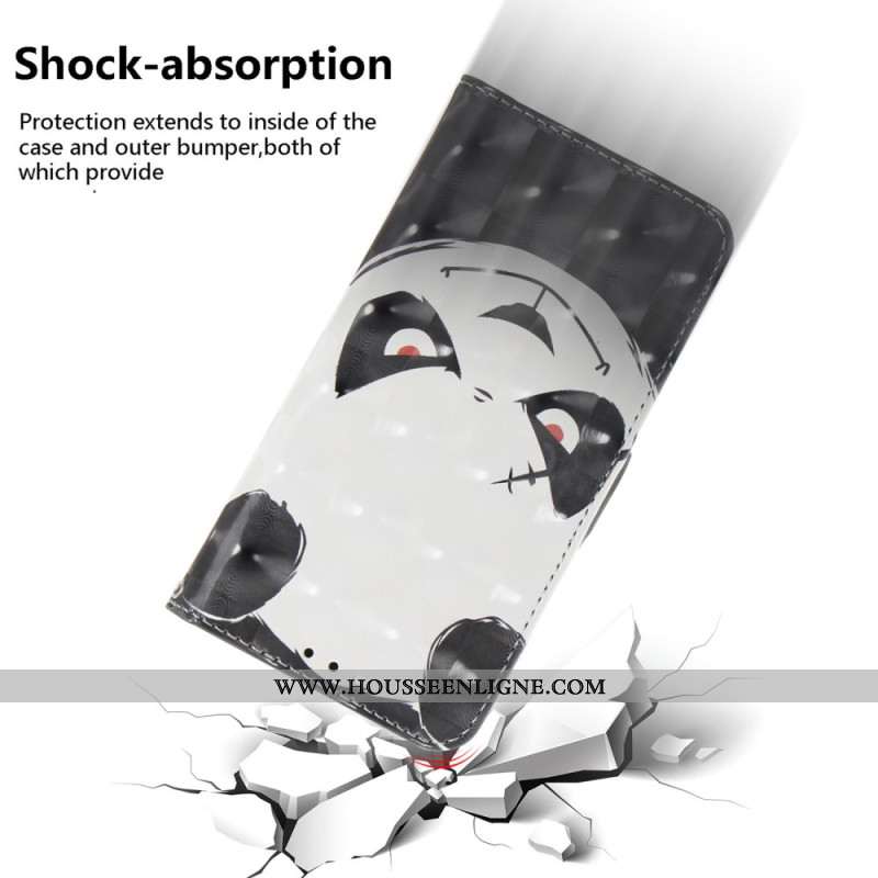 Housse Xiaomi 15 Angry Panda à Lanière