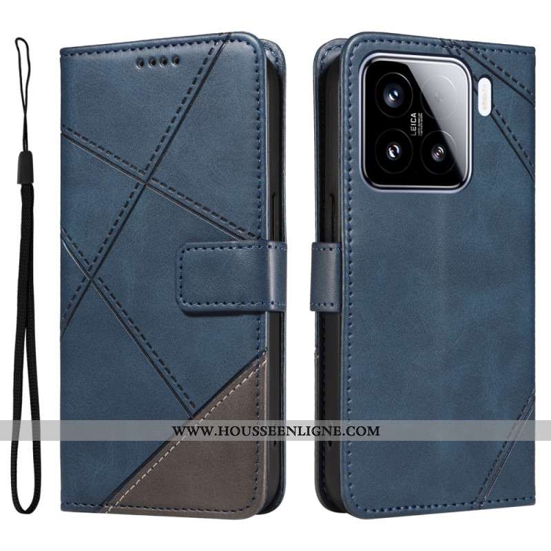 Housse Xiaomi 15 Bicolore Lignes et Tirés