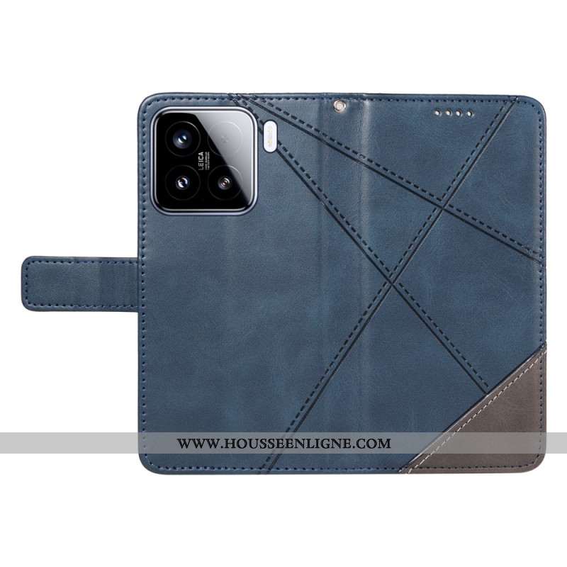 Housse Xiaomi 15 Bicolore Lignes et Tirés