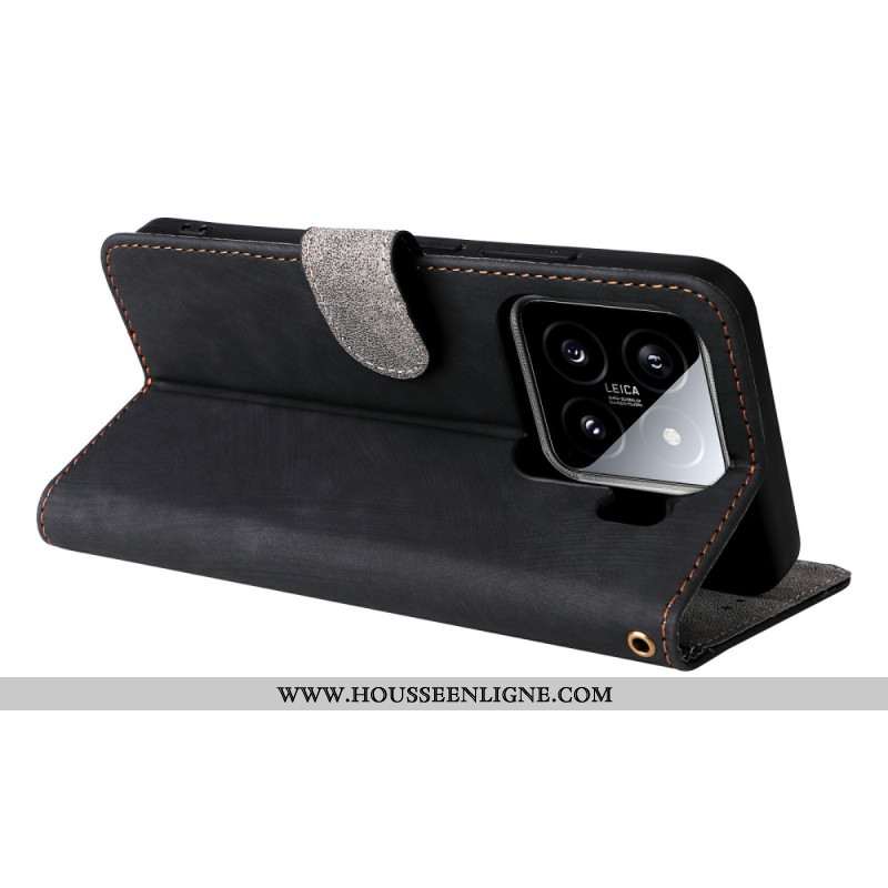 Housse Xiaomi 15 Effet Daim Protection RFID