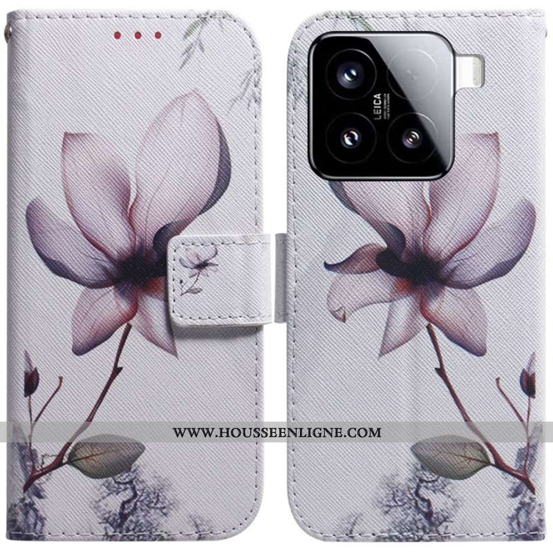 Housse Xiaomi 15 Fleur Rose