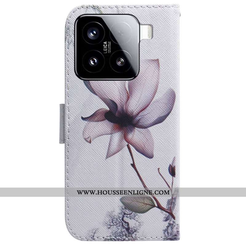 Housse Xiaomi 15 Fleur Rose