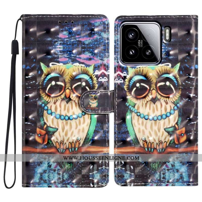 Housse Xiaomi 15 Hibou 3D