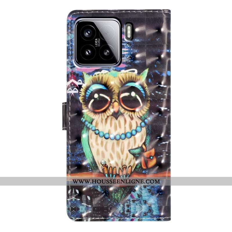 Housse Xiaomi 15 Hibou 3D