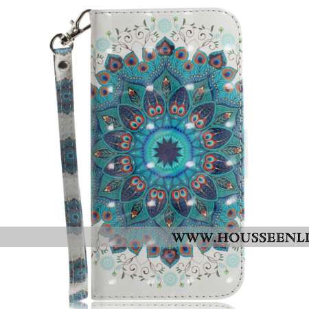 Housse Xiaomi 15 Mandala Vert à Lanière