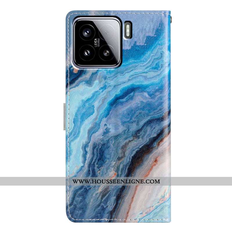 Housse Xiaomi 15 Marbre Bleu