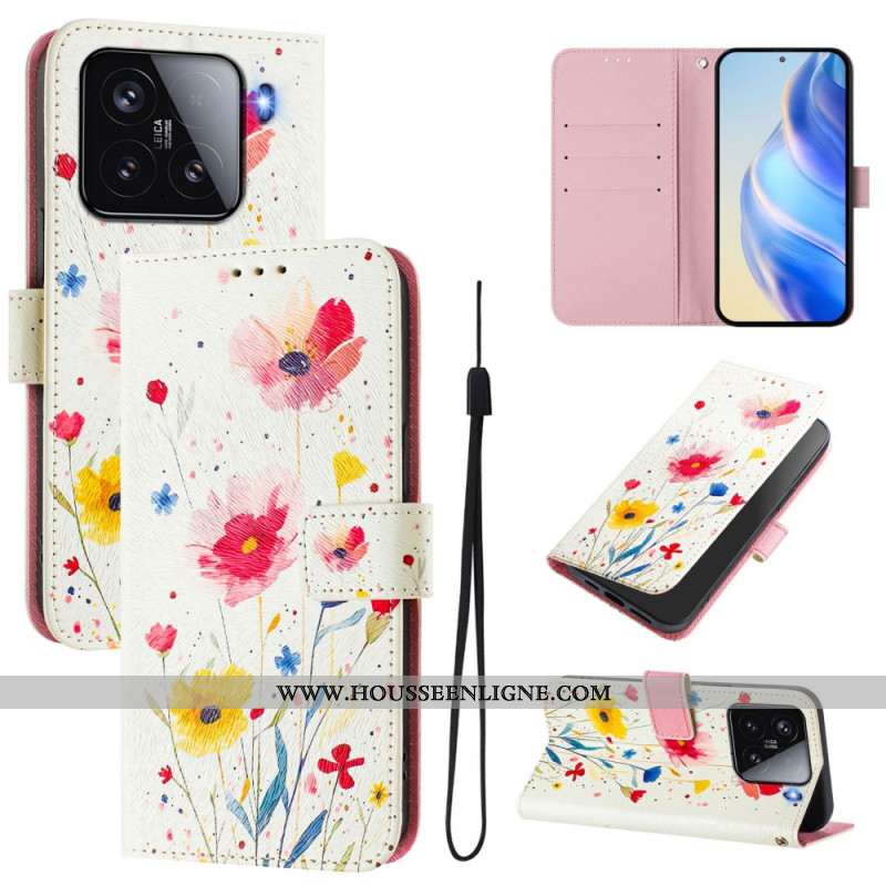 Housse Xiaomi 15 Motif Floral